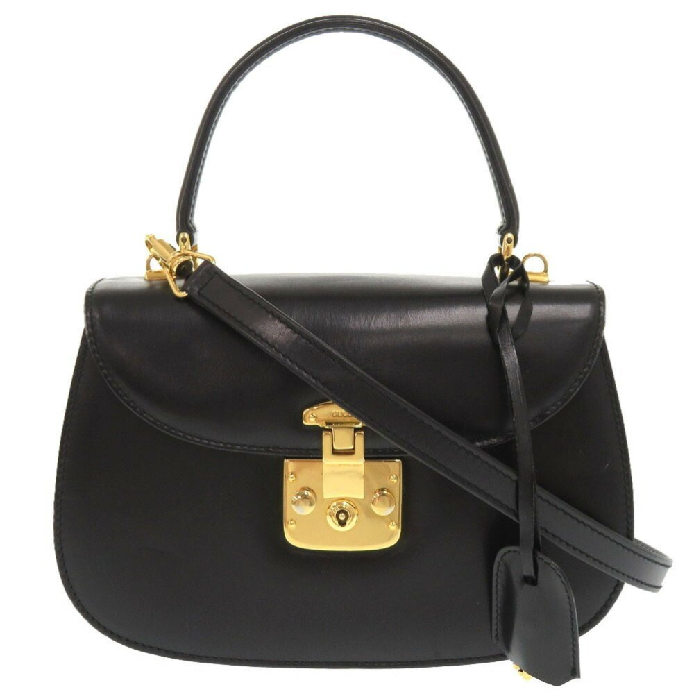 GUCCI Authentic Black Leather Bag